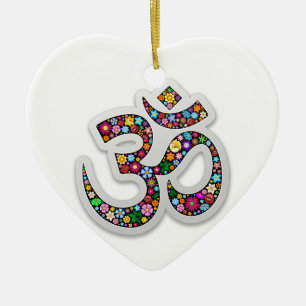 Namaste bloemsymboolkunst keramisch ornament