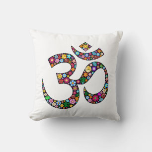 Namaste bloemsymboolkunst kussen
