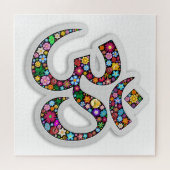 Namaste bloemsymboolkunst legpuzzel (Horizontaal)