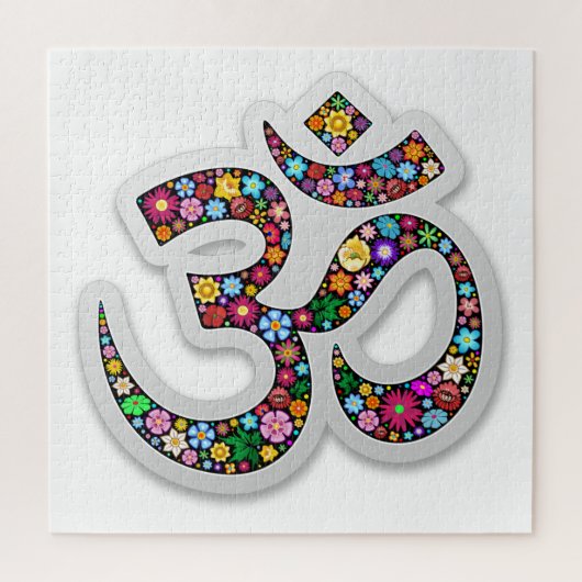 Namaste bloemsymboolkunst legpuzzel (Verticaal)