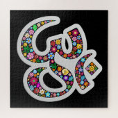 Namaste bloemsymboolkunst legpuzzel (Horizontaal)