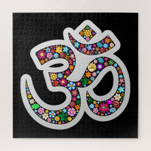 Namaste bloemsymboolkunst legpuzzel