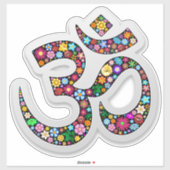 Namaste bloemsymboolkunst sticker (Vel)