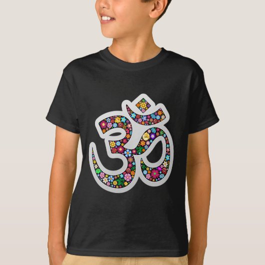 Namaste bloemsymboolkunst t-shirt (Voorkant)
