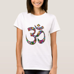 Namaste bloemsymboolkunst t-shirt
