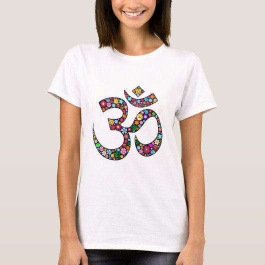 Namaste bloemsymboolkunst t-shirt (Voorkant)