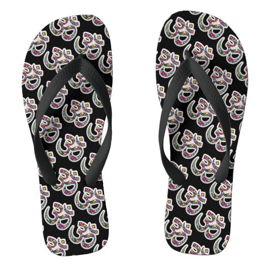 Namaste bloemsymboolkunst teenslippers (Voetbed)