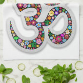 Namaste bloemsymboolkunst theedoek (Gevouwen)