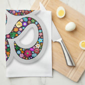Namaste bloemsymboolkunst theedoek (Quarter Fold)