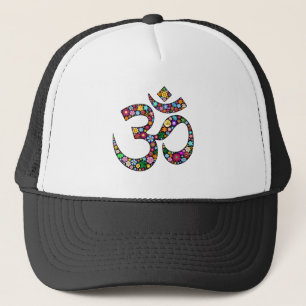 Namaste bloemsymboolkunst trucker pet