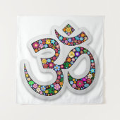 Namaste bloemsymboolkunst wandkleed (Voorkant)