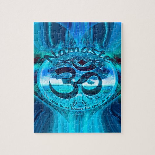 Namaste Blue Rainbow Legpuzzel (Verticaal)