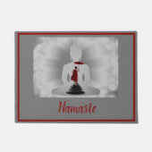 Namaste Boeddha Meditation Monk Spiritueel Welkom Deurmat (Voorkant)