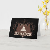 Namaste Boedha Kaart (Gele Bloem)
