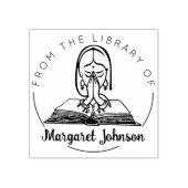 Namaste Boek uit de bibliotheek van, Rubberstempel (Afrduk)