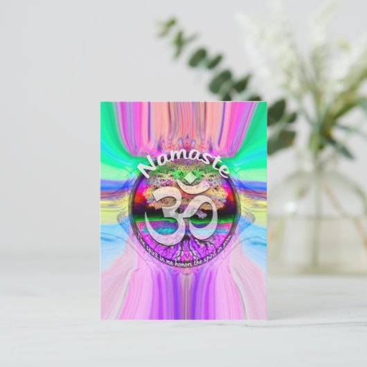 Namaste Briefkaart (Staand voorkant)