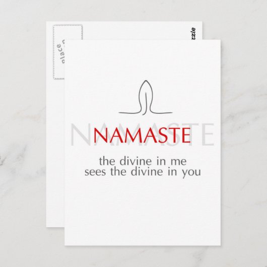 Namaste Briefkaart (Voorkant / Achterkant)