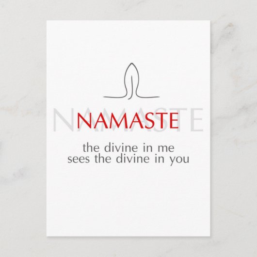 Namaste Briefkaart (Voorkant)