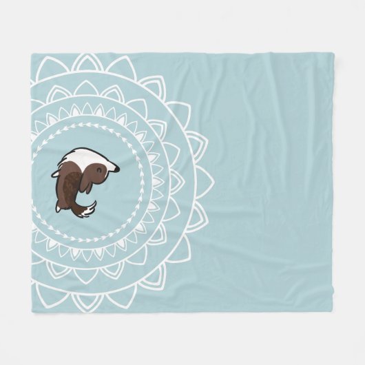 Namaste Brindle Corgi Fleece Throw Blanket (Voorkant (Horizontaal))