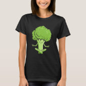 Namaste Broccoli Meditation Yoga Poses Broccoli T-shirt (Voorkant)