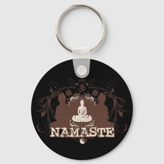 Namaste Buddha Sleutelhanger (Voorkant)