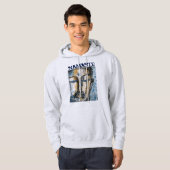 Namaste Buddha Waterverf Art Mannen Hoodie (Voorkant volledig)