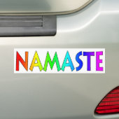 Namaste bumper sticker (Op auto)