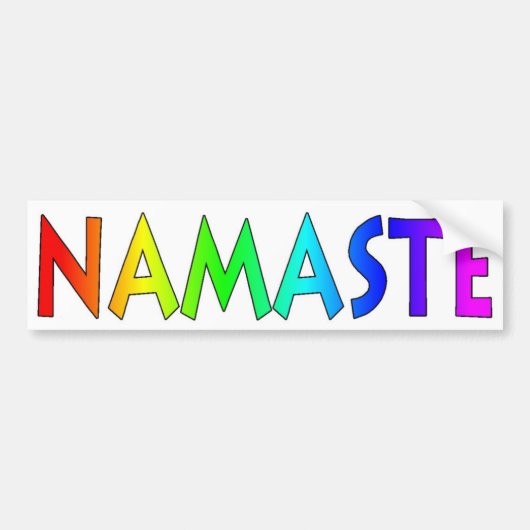Namaste bumper sticker (Voorkant)