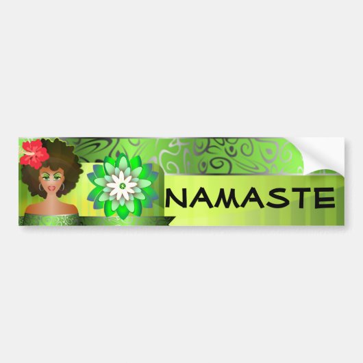 Namaste bumpersticker (Voorkant)