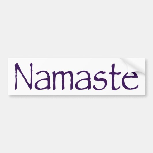 Namaste Bumpersticker (Voorkant)