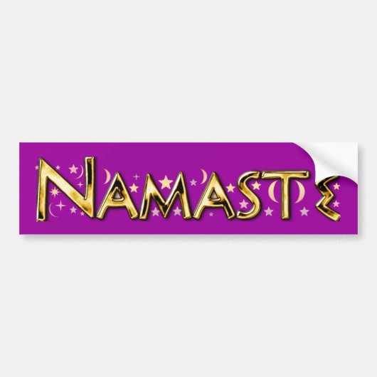Namasté Bumpersticker (Voorkant)