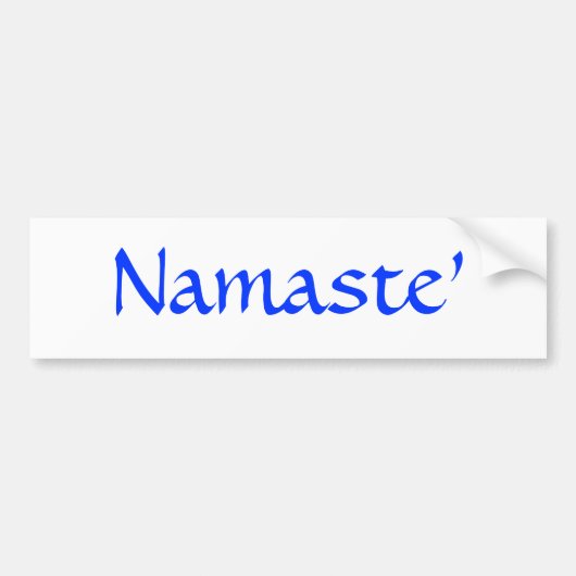 Namaste Bumpersticker (Voorkant)