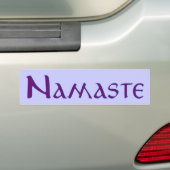 Namaste Bumpersticker (Op auto)