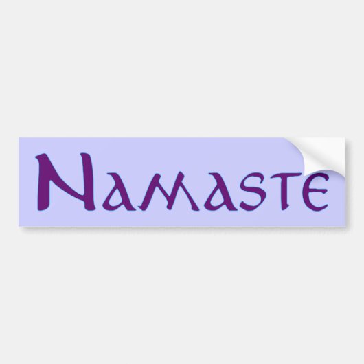 Namaste Bumpersticker (Voorkant)