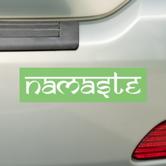 Namaste Bumpersticker (Op auto)