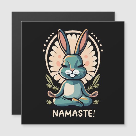 Namaste Bunny Yoga Konijn Meditatie (Voorkant / Achterkant)