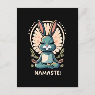 Namaste Bunny Yoga Konijn Meditatie Informatiekaartje