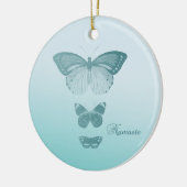 Namaste Butterflies Keramisch Ornament (Links)