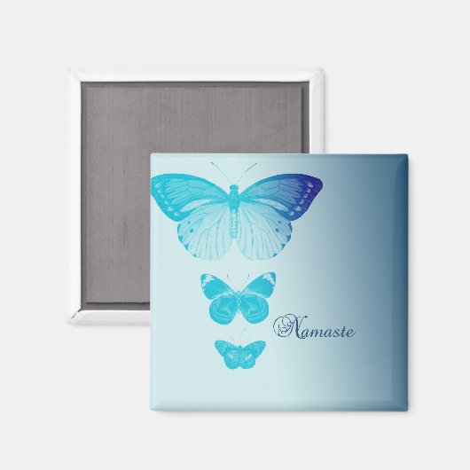 Namaste Butterflies Magneet (Voorkant / Achterkant)