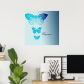 Namaste Butterflies Poster (Thuiskantoor)