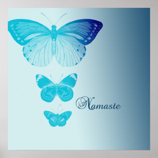 Namaste Butterflies Poster (Voorkant)