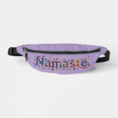 Namaste Butterfly Graphic Yoga Art Lavender Purple Heuptasje (Voorkant)