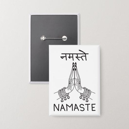 Namaste Button (Voorkant / Achterkant)