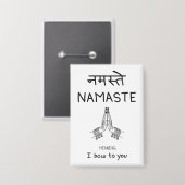 Namaste Button (Voorkant / Achterkant)