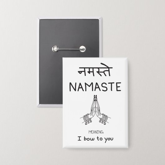 Namaste Button (Voorkant / Achterkant)