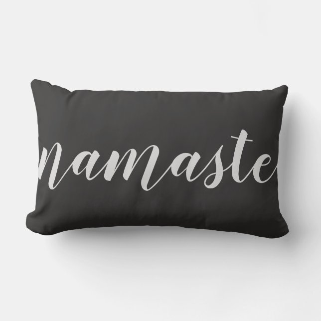 Namaste calligrafie citeert decoratieve lumbale ku kussen (Voorkant)