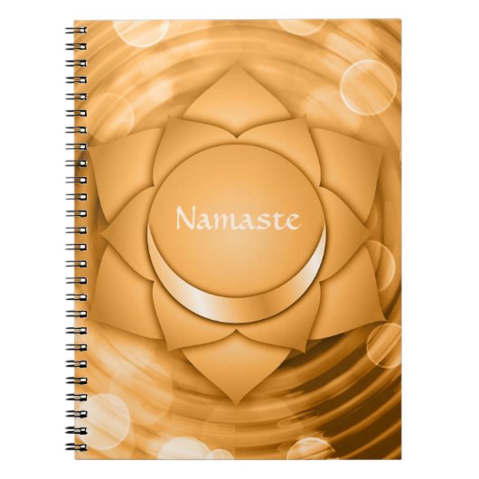 Namaste Chakra Chi Spiritueel Zen Personaliseren Notitieboek (Voorkant)