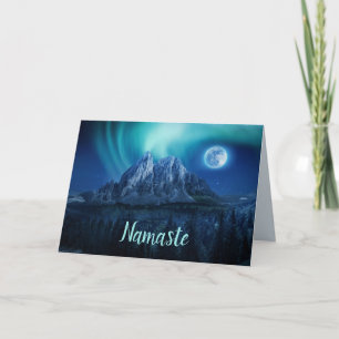 Namaste Citaat Dank Je Aurora Volle Maan Berg Kaart
