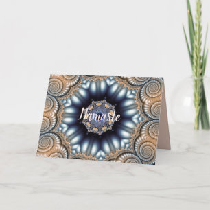 Namaste Citaat Dank Je Elegante Mandala Goud Blauw Kaart