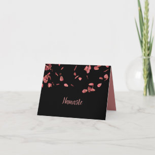 Namaste Citaat Dank Je Romantische Rozenblaadjes Kaart